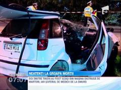 Accident din cauza vitezei pe un bulevard din Capitala