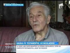 Razboi pe testamentul lui Sergiu Nicolaescu