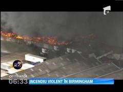 Incendiu devastator in Birmingham, Marea Britanie