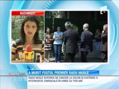 A murit fostul premier Radu Vasile