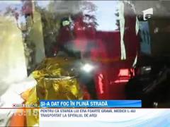 UPDATE! Un barbat, gasit incendiat in zona Casei Presei