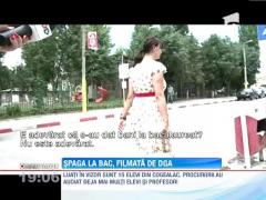 Eleva filmata in timp ce strangea bani de spaga pentru supraveghetorii de la BAC