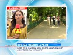 Zeci de elevi de la Liceul "Dimitrie Bolintineanu" isi afla notele la politie