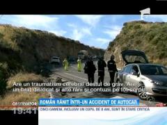 UPDATE! Roman ranit intr-un grav accident auto din Spania