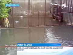 O ploaie torentiala a transformat Aradul intr-o mica Delta