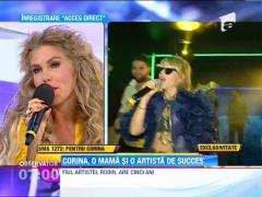 Corina, o mama si o artista de succes