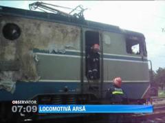 O locomotiva electrica s-a facut scrum in judetul Mehedinti
