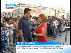 Opt ani de Antena 3, sarbatoriti la Craiova