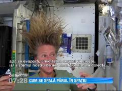 Cum se spala parul in spatiu