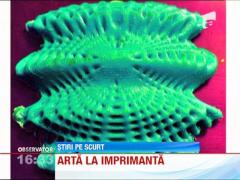 Un artist roman expune in SUA picturi realizate cu tehnologia de imprimare 3D