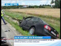 Fiu de diplomat, ucis intr-un accident auto