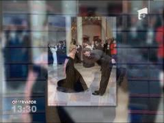 Poze inedite cu Printesa Diana in timpul unui dineu la Casa Alba, in 1985