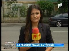 S-a prabusit tavanul tribunalului din Satu Mare