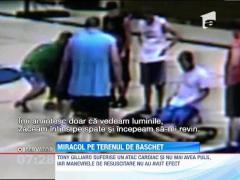 Miracol pe terenul de baschet