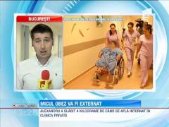 Alexandru, copilul obez, va fi externat