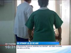 Un tanar de 25 de ani se zbate intre viata si moarte pe patul de spital