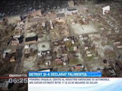 Centrul industriei americane de automobile, Detroit, si-a declarat falimentul