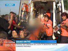 Ploiesti: Doi oameni, prabusiti intr-un put de opt metri adancime