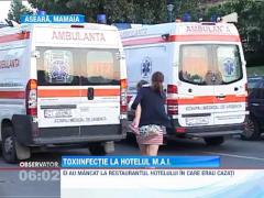 Toxiinfectie la hotelul M.A.I. Sase copii si doi adulti, transportati la spital