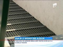 Mizeria si mirosul din subsol Casei Poporului ii nelinistesc pe alesi