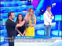 Andreea Banica, Ruby si Mihai Morar se intrec cu blondele lui Dan Negru