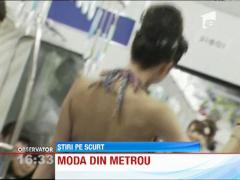 Parada de moda intr-un metrou din Japonia