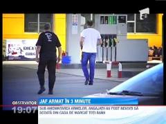 UPDATE! Doi barbati mascati au jefuit o benzinarie din Gilau, judetul Cluj