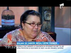 AJUTA-I SA ZAMBEASCA! Bolnav de cancer, mesaj catre premier