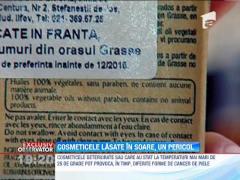 EXCLUSIV!!! Cosmeticele lasate in soare, un pericol pentru piele