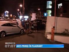 Hoti de locuinte, prinsi in flagrant