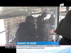Exercitiu antitero executat de trupele speciale din Galati