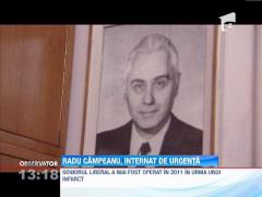 Radu Campeanu, presedintele fondator al PNL, internat de urgenta