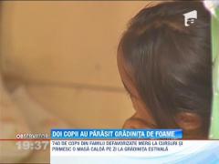 Doi copii au parasit gradinita de foame!