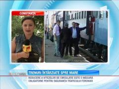 Canicula incetineste trenurile spre mare