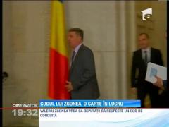 Valeriu Zgonea vrea ca deputatii sa respecte un cod de conduita