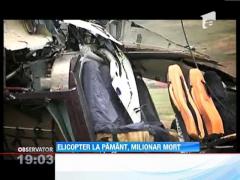 UPDATE! Epava elicopterului in care a murit Sorin Terbea, examinata la Brasov