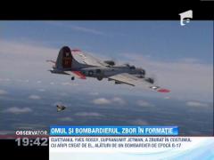 Omul si bombardierul, zbor in formatie