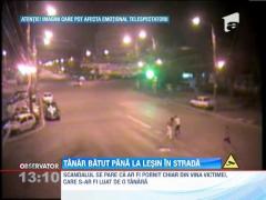 Tanar, batut pana la lesin, in strada