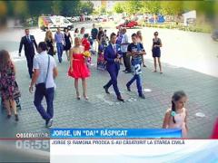 Jorge si Ramona Prodea s-au casatorit la starea civila