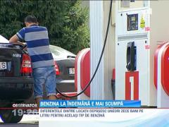 Benzina la indemana e mai scumpa