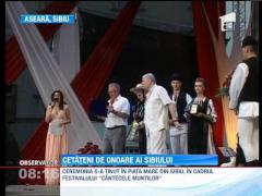 Ion Besoiu si Lucretia Ciobanu au devenit cetateni de onoare ai orasului Sibiu