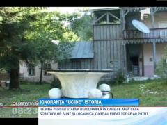 Casa Scriitorilor de la Valea Vinului, din judetul Bistrita-Nasaud sta sa cada din cauza ignorantei autoritatilor