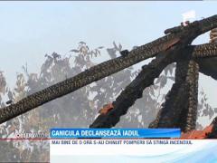 Doua case au ars, in Timis, din cauza caniculei!