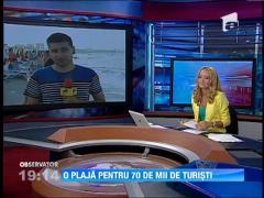 Cel mai aglomerat weekend pe litoral! 200.000 de turisti fac plaja la mare
