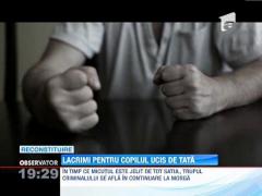 Un sat intreg il plange pe baiatul de cinci ani din Neamt, ucis de tatal lui cu o drujba si doua cutite!