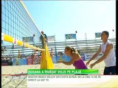 Roxana Ionescu a invatat volei pe plaja