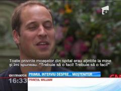 Printul William, interviu despre modul in care micul George i-a schimbat viata