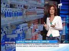 Laptele, inamicul cariilor