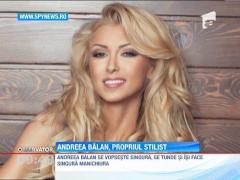 Andreea Balan se tunde si isi face manichiura singura