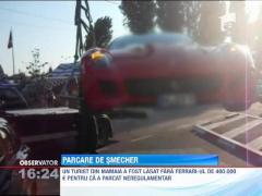 Politia a ridicat un bolid parcat neregulamentar in Mamaia